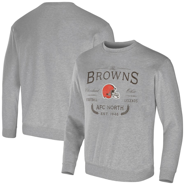 Men's Cleveland Browns Gray Darius Rucker Collection Pullover Sweatshirt